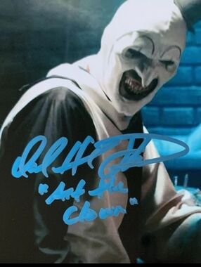 Authentic "Art The Clown" David Howard Thornton Autographed Pic